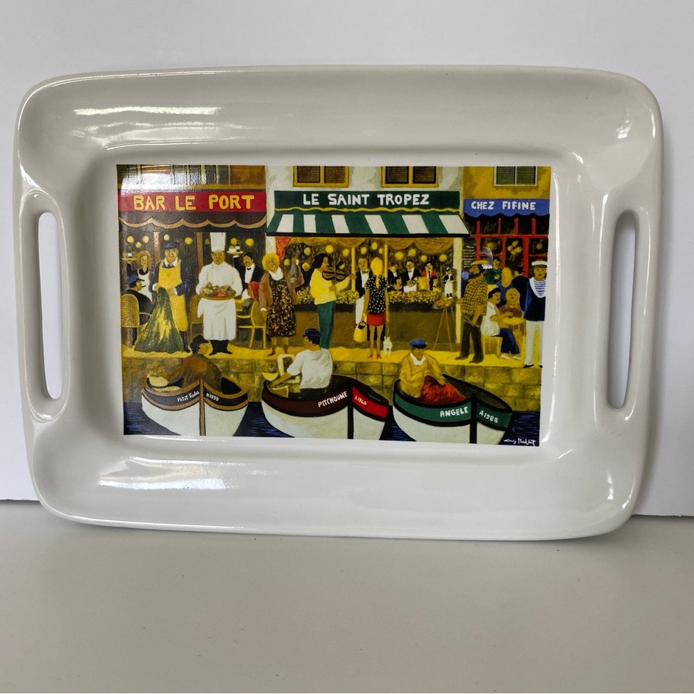 Guy Buffet Collection California Pantry Small Cheese Cracker Platter Plate 2003